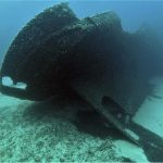 The shipwreck in Kalamitsi